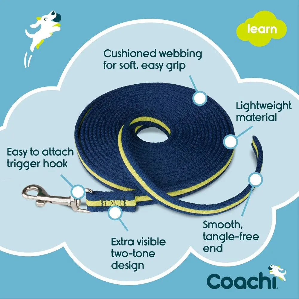 Cushioned dog leash with lightweight material and tangle-free design for easy handling.