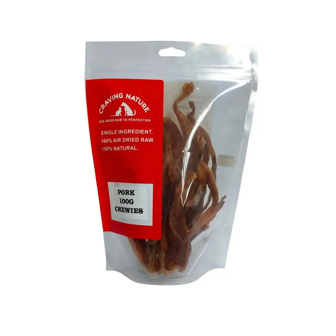 Craving Nature Pork Sinew Sticks and Twists Dog Chew Treats   | Canine & Co