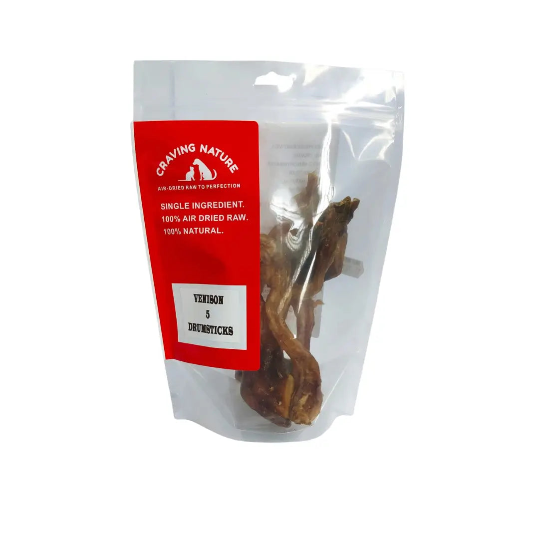 Craving Nature Venison Drumsticks Dog Bone Treats
