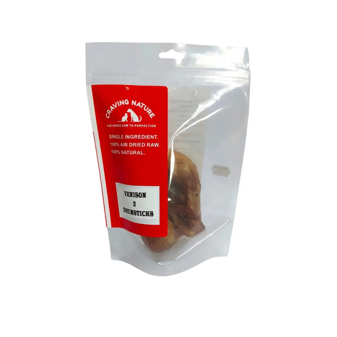 Craving Nature Venison Drumsticks Dog Bone Treats