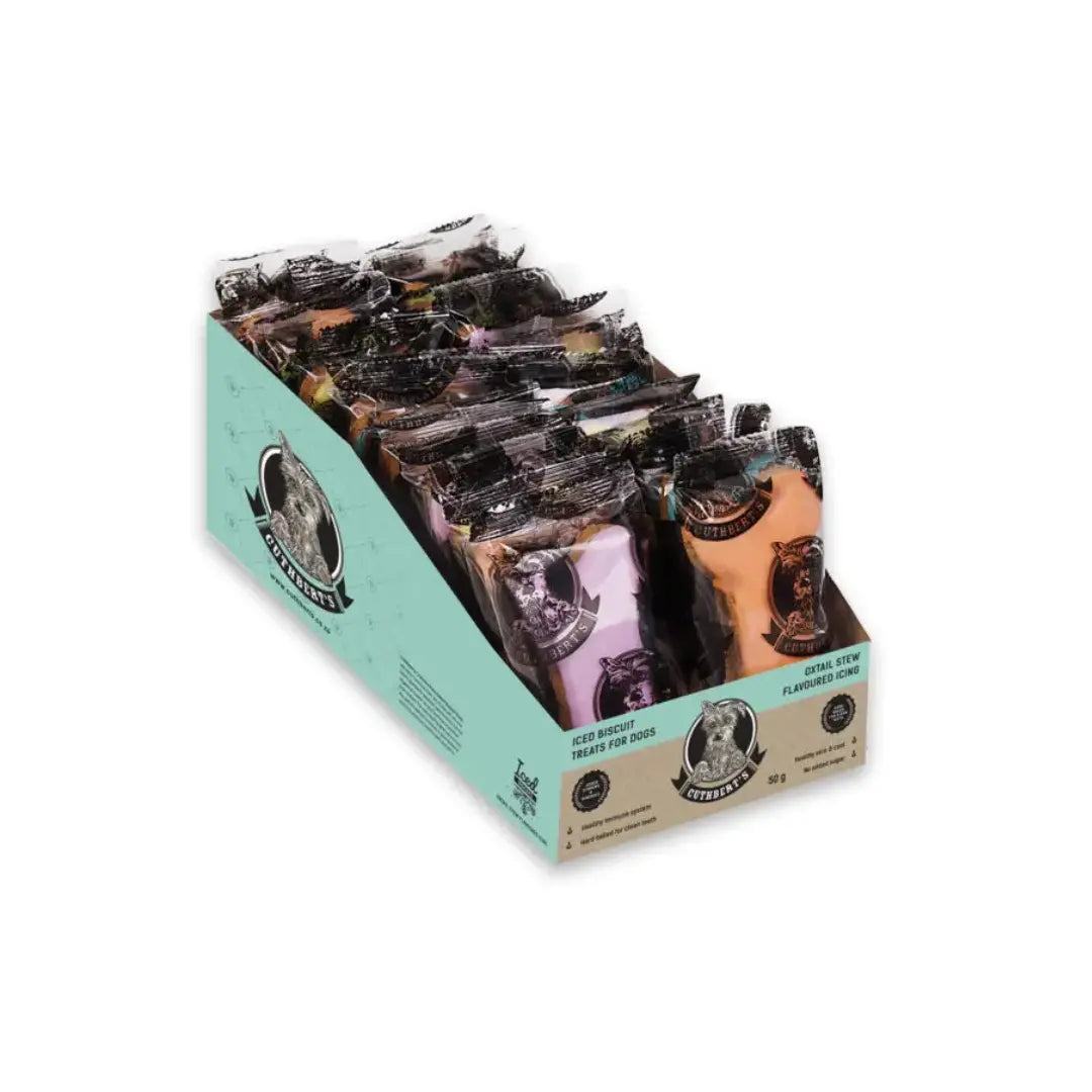 Cuthberts Iced Jumbo Dog Biscuit Treats   | Canine & Co