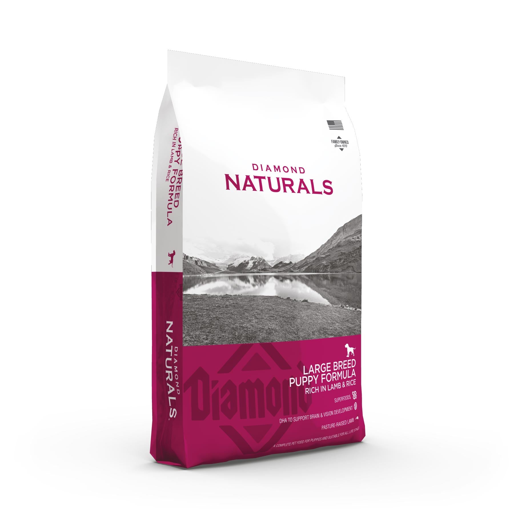 Diamond Naturals Large Breed Puppy Formula - Rich in Lamb & Rice - product detail image available in South Africa
