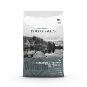 Diamond Naturals Senior Dog Formula - Rich in Chicken with Eggs & Oat Flakes