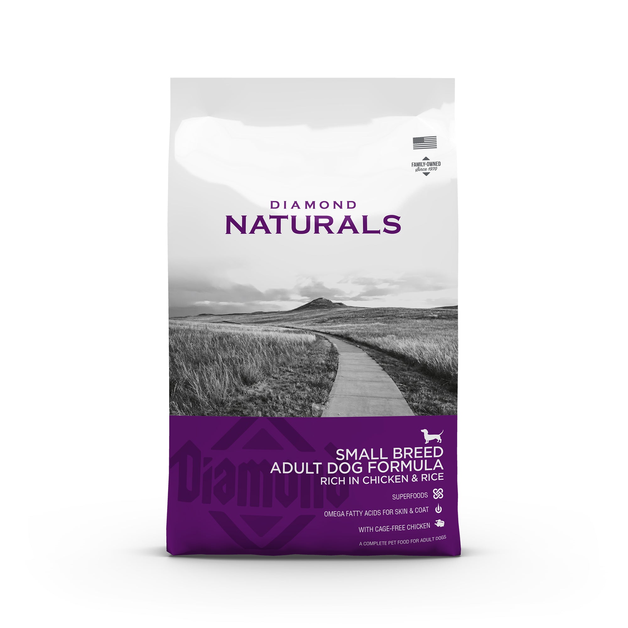 Diamond Naturals Small Breed Adult Dog Formula - Rich in Chicken & Rice - product detail image pet supplies South Africa