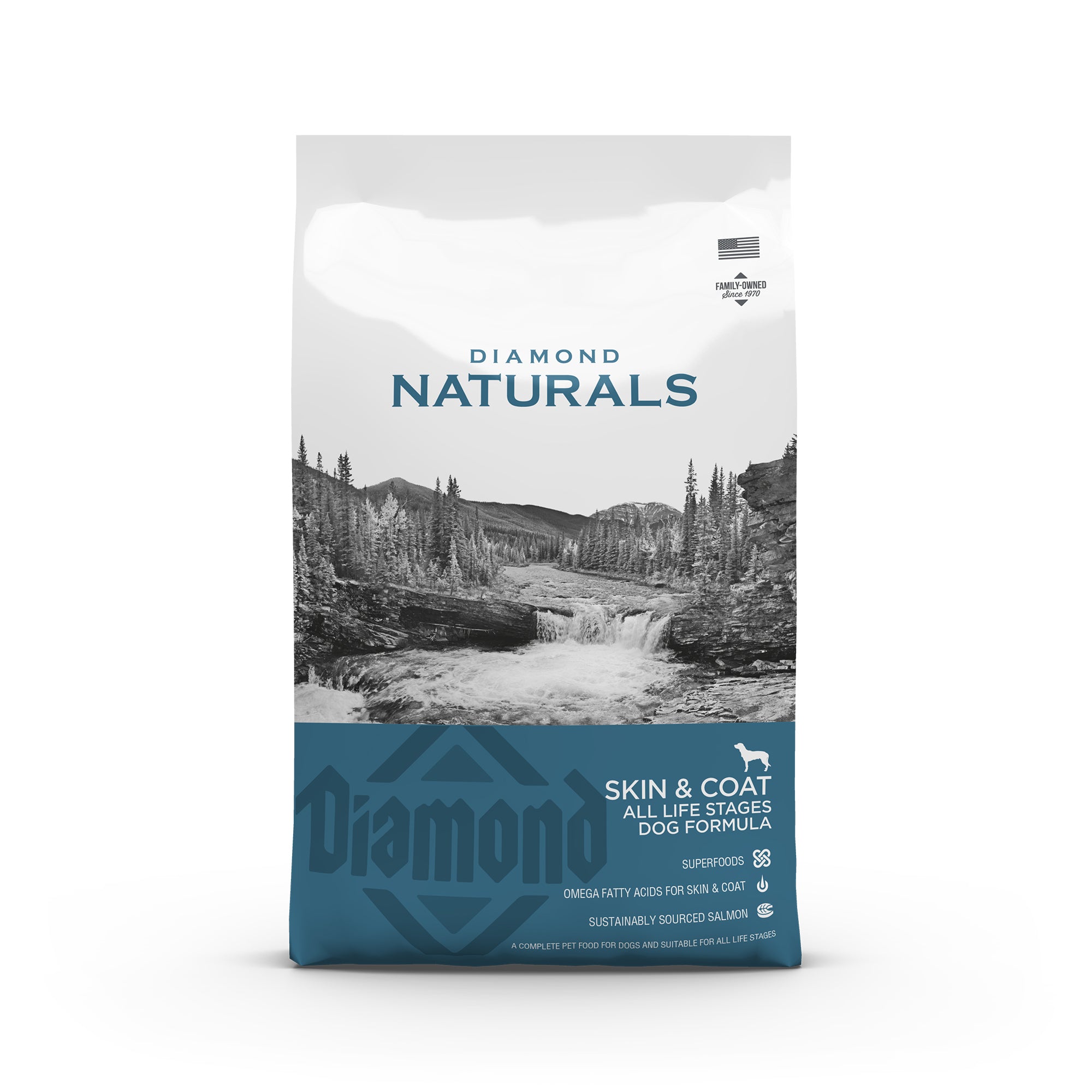 Diamond Naturals Skin and Coat All Life Stages Dog Formula - Rich in Salmon & Potato