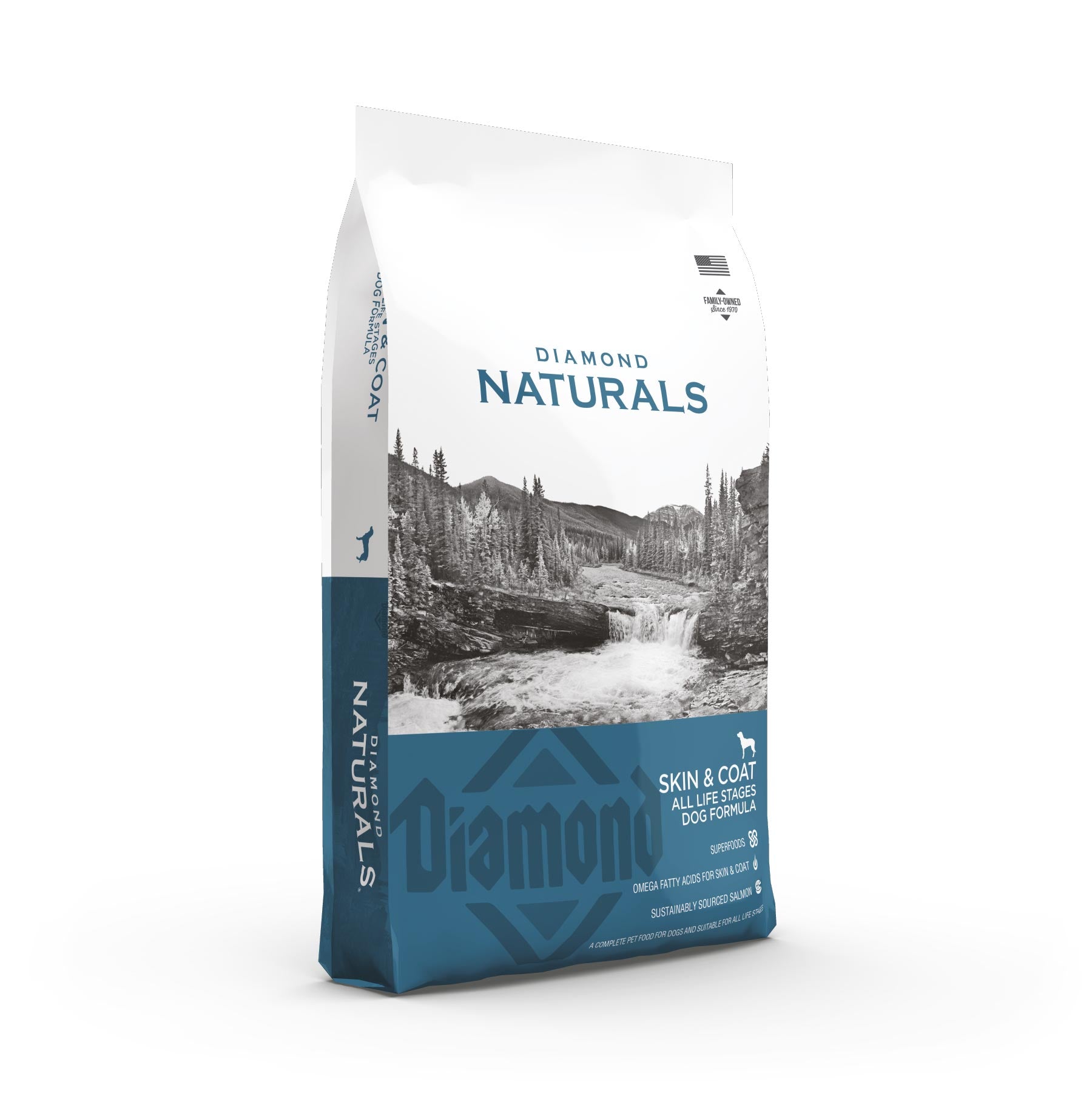 Diamond Naturals Skin and Coat All Life Stages Dog Formula - Rich in Salmon & Potato - product detail image shipping in South Africa