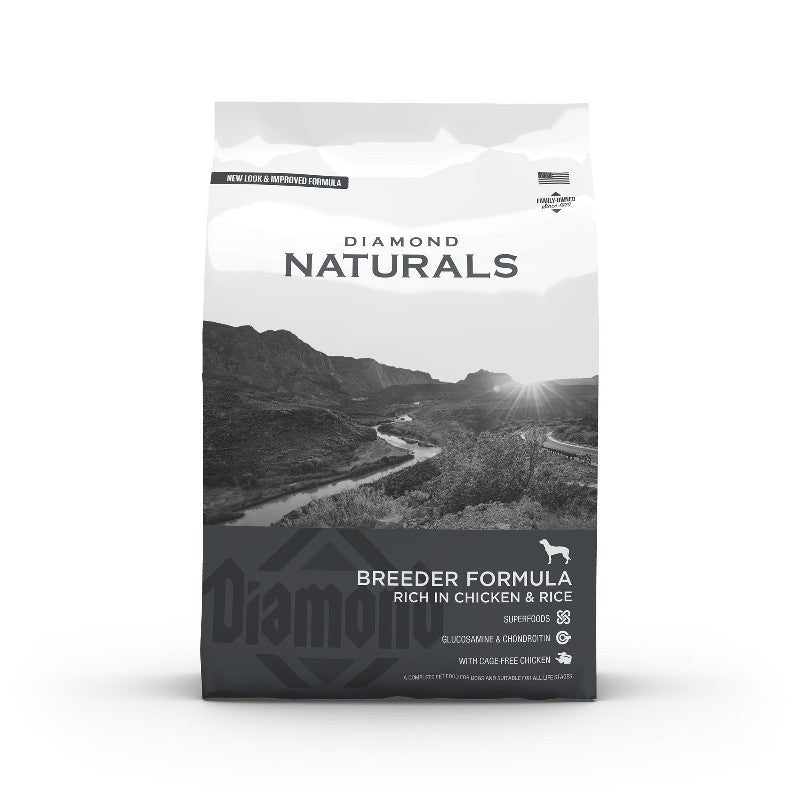 Diamond Naturals Breeder Formula - Rich in Chicken & Rice - product detail image available online in South Africa