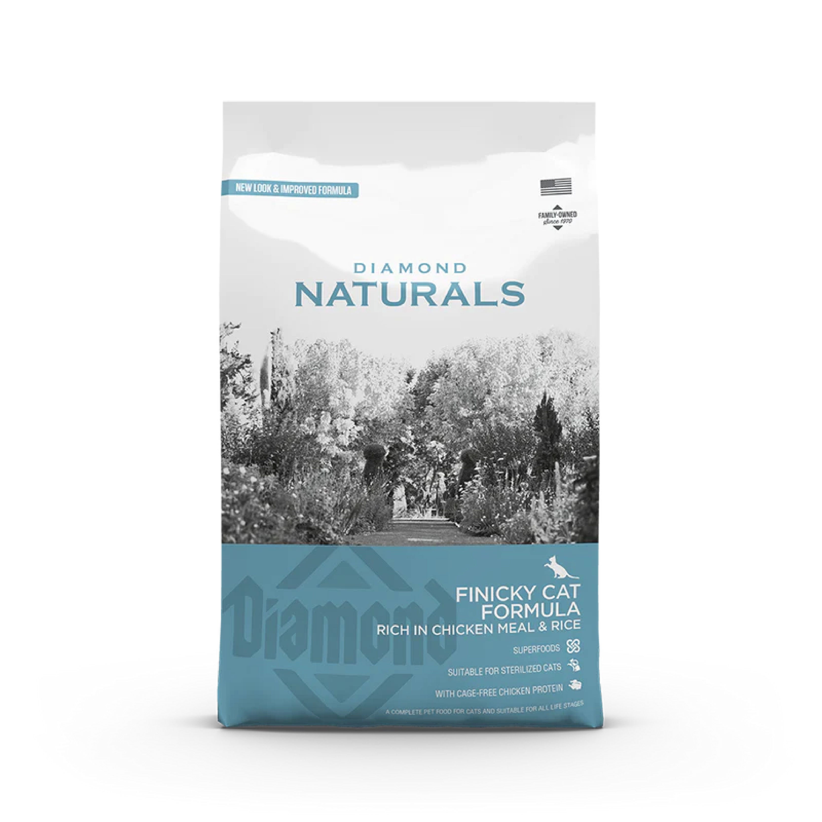 Diamond Naturals Finicky Cat Formula - Rich in Chicken Meal & Rice - product detail image pet supplies South Africa