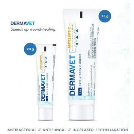 Dermavet Antiseptic Wound Healing Cream   | Canine & Co