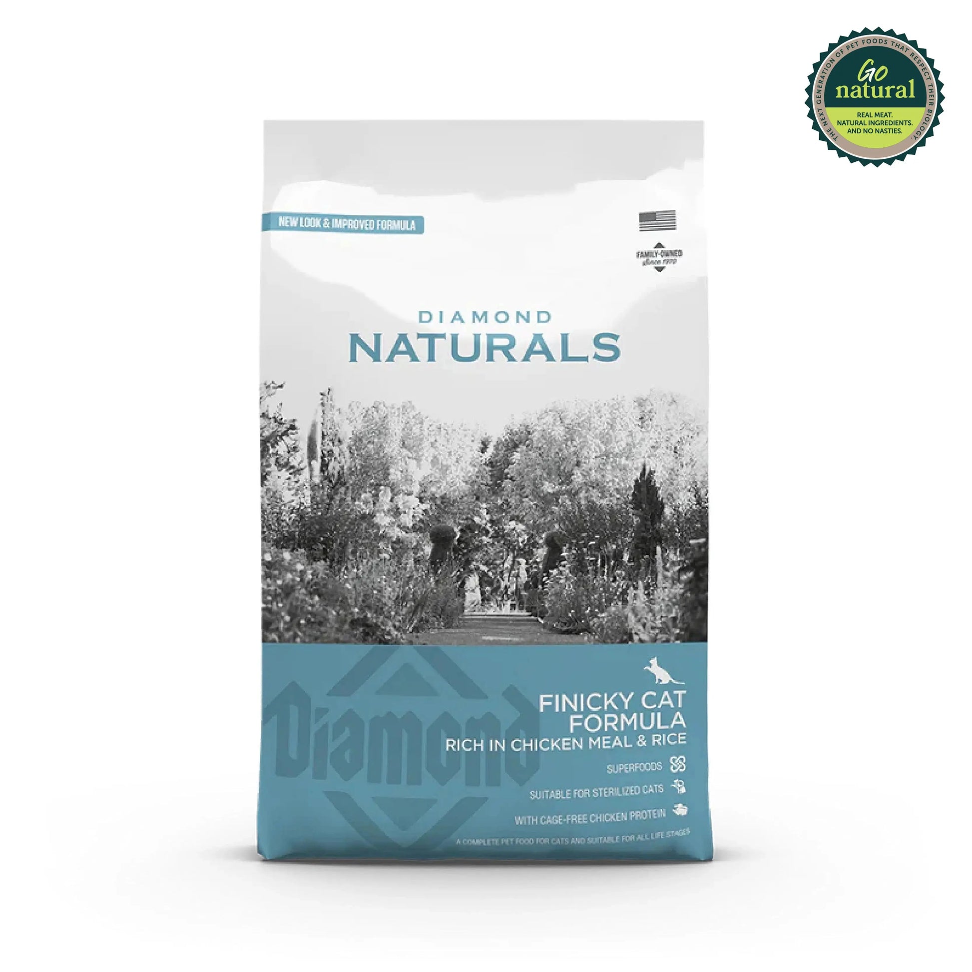 Diamond Naturals Finicky Cat Formula Rich in Chicken Meal & Rice Dry Cat Food   | Canine & Co