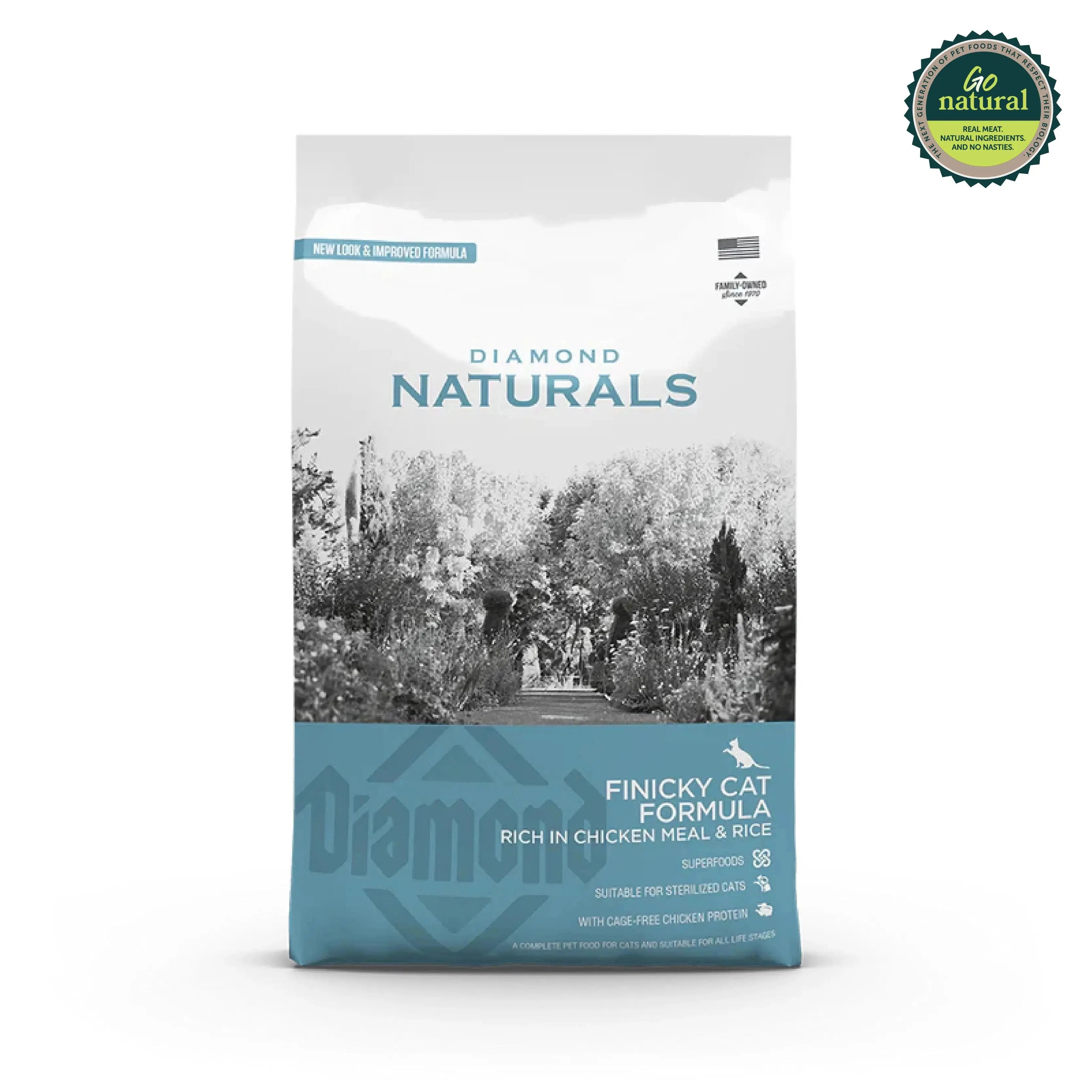 Diamond Naturals Finicky Cat Formula Rich in Chicken Meal & Rice Dry Cat Food   | Canine & Co