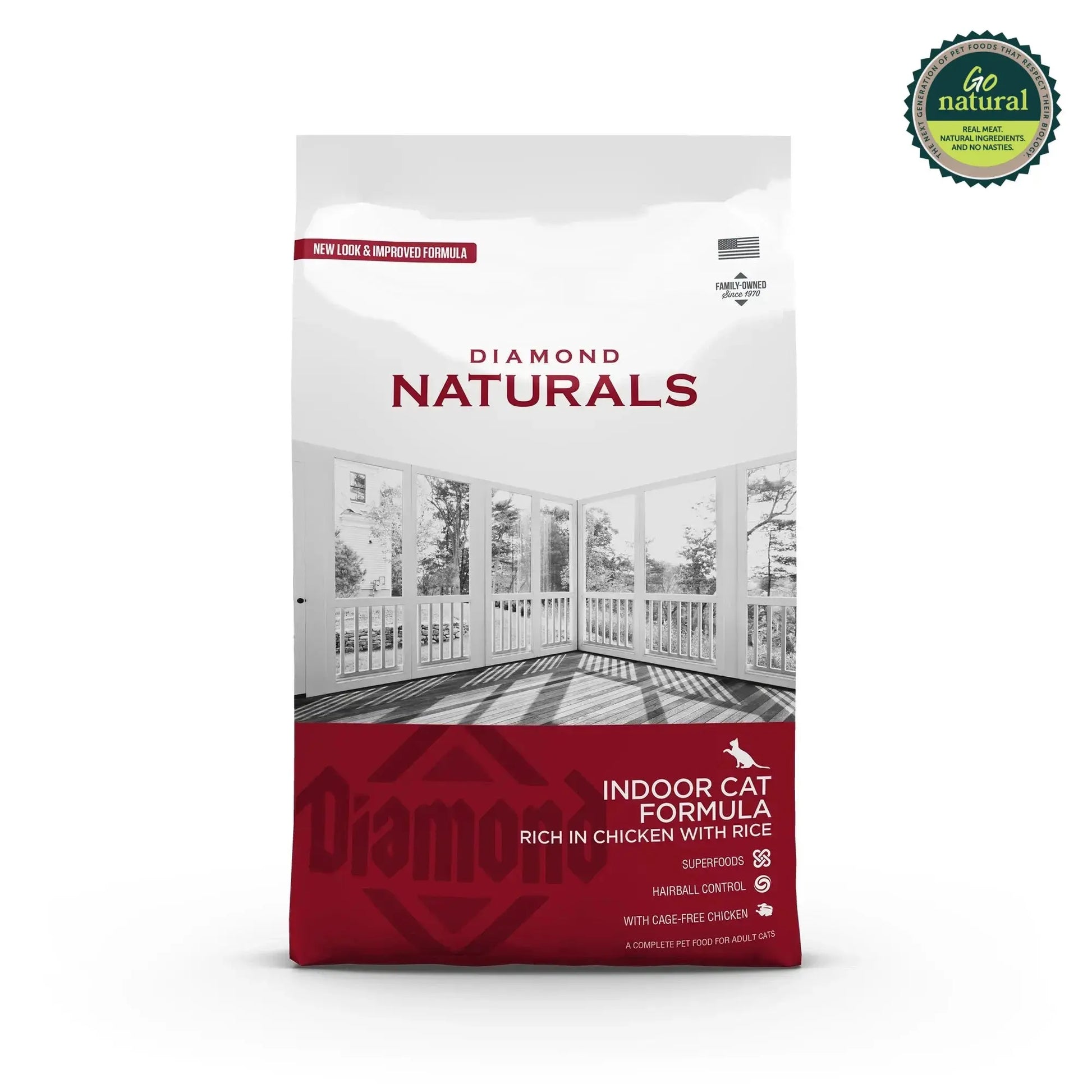 Diamond Naturals Indoor Cat Formula Rich in Chicken with Rice Dry Cat Food   | Canine & Co