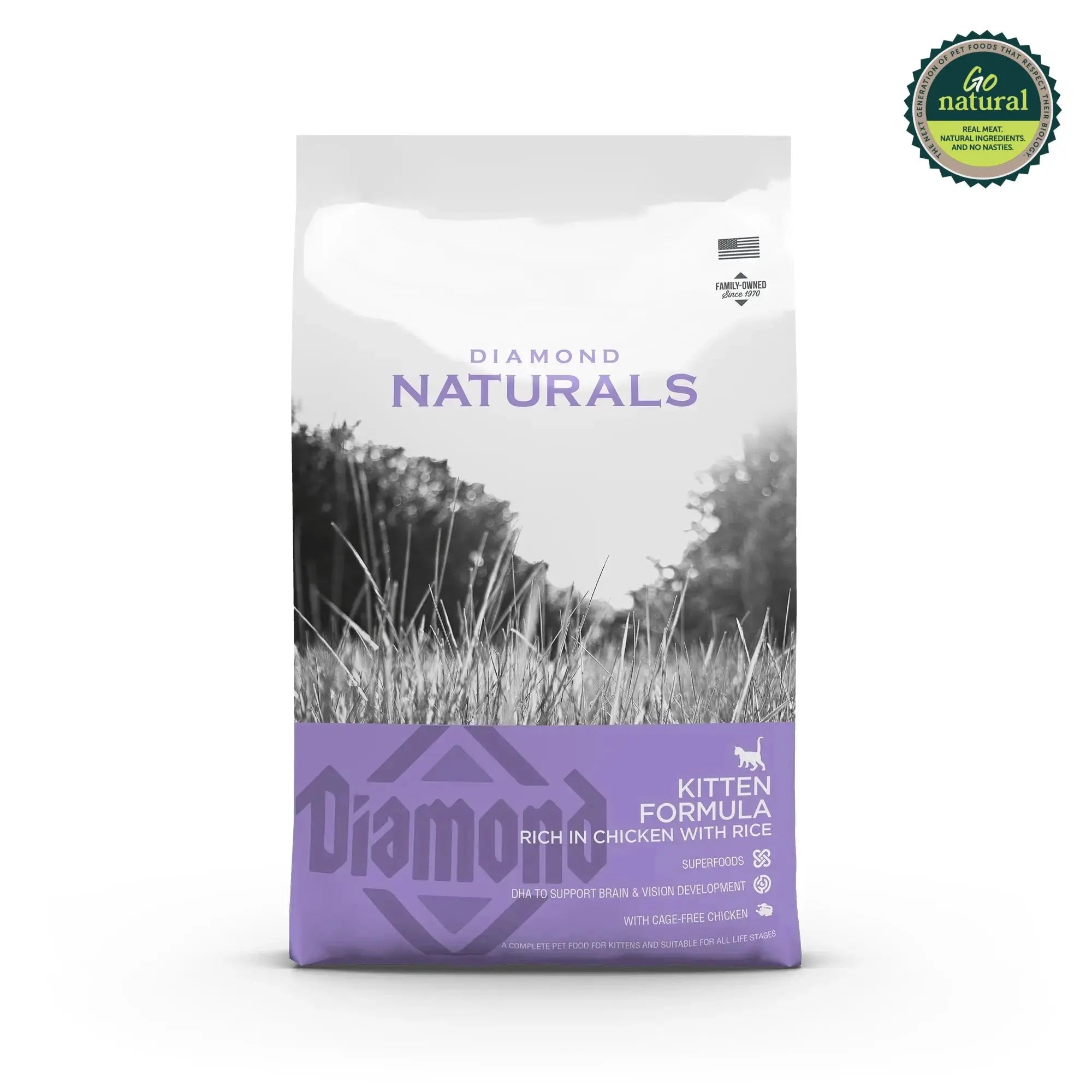 Diamond Naturals Kitten Formula Rich in Chicken with Rice Dry Cat Food   | Canine & Co