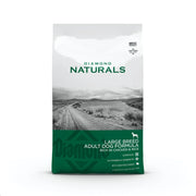 Diamond Naturals large breed dog food bag, rich in chicken and rice, supports adult dogs' health.