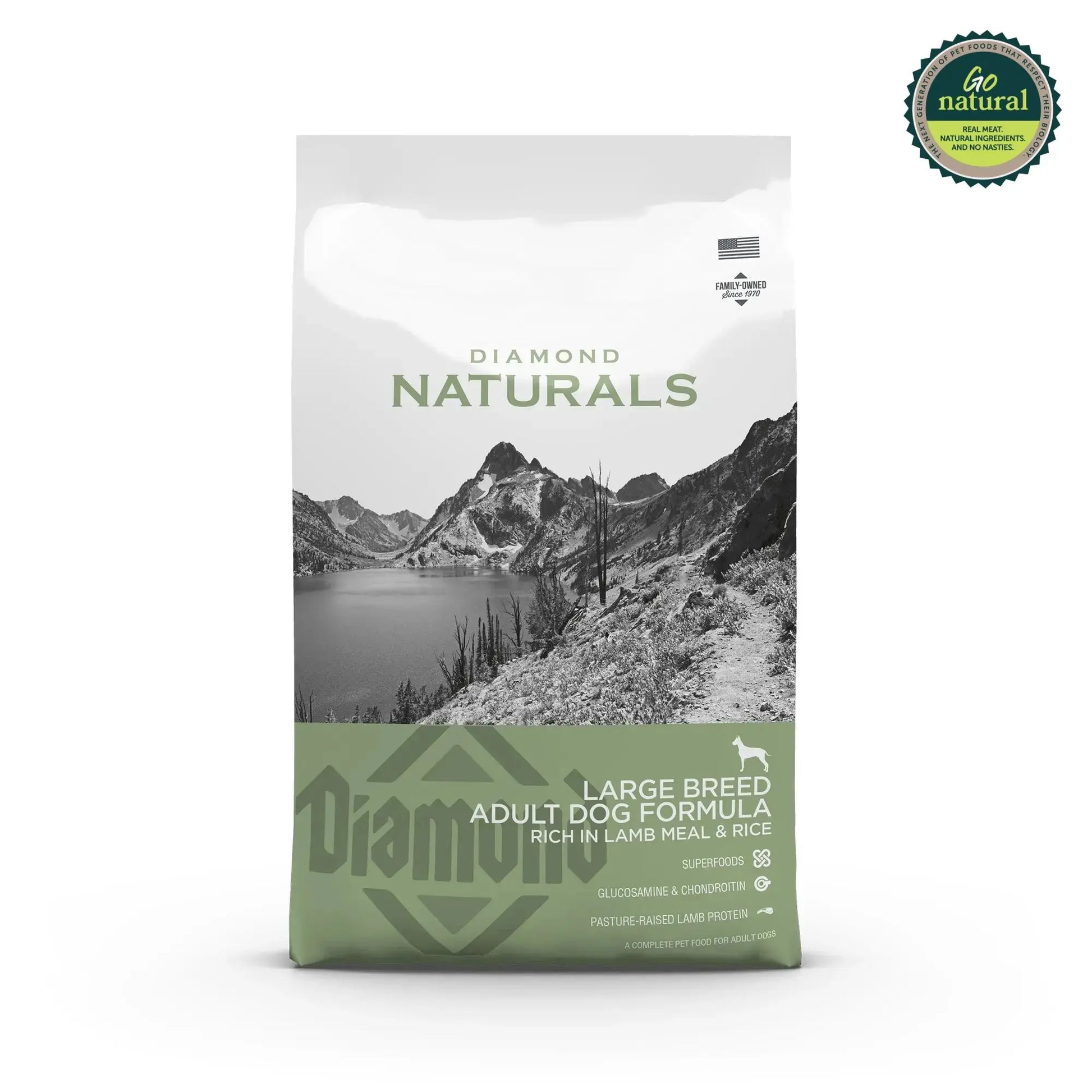 Diamond Naturals Large Breed Adult Dog Formula Rich in Lamb Meal & Rice Dry Dog Food   | Canine & Co