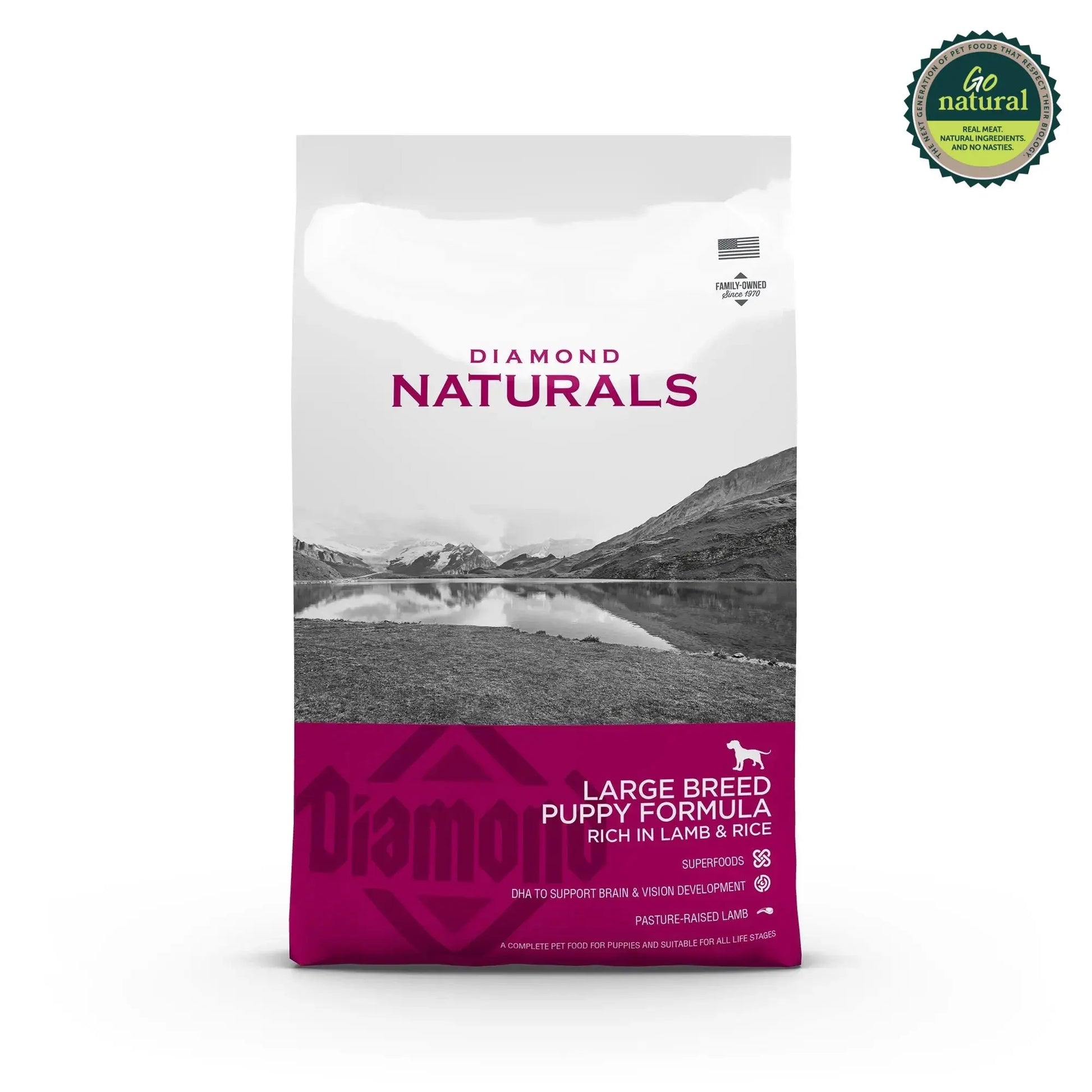 Diamond Naturals Large Breed Puppy Formula Rich in Lamb & Rice Dry Dog Food   | Canine & Co