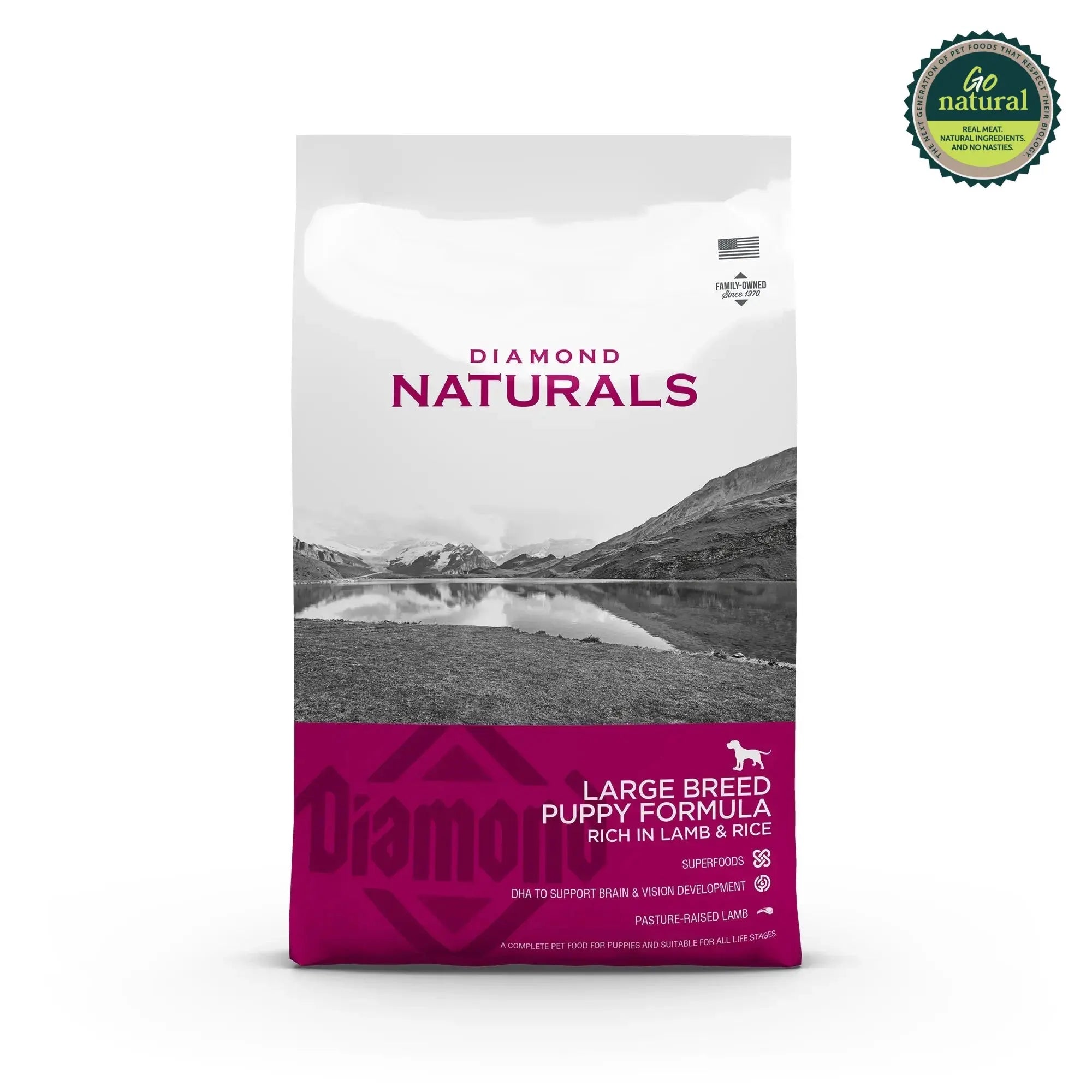 Diamond Naturals Large Breed Puppy Formula Rich in Lamb & Rice Dry Dog Food   | Canine & Co