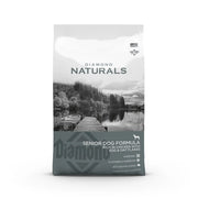 Diamond Naturals Senior Dog Formula with chicken, egg, and oat flakes for healthy aging.