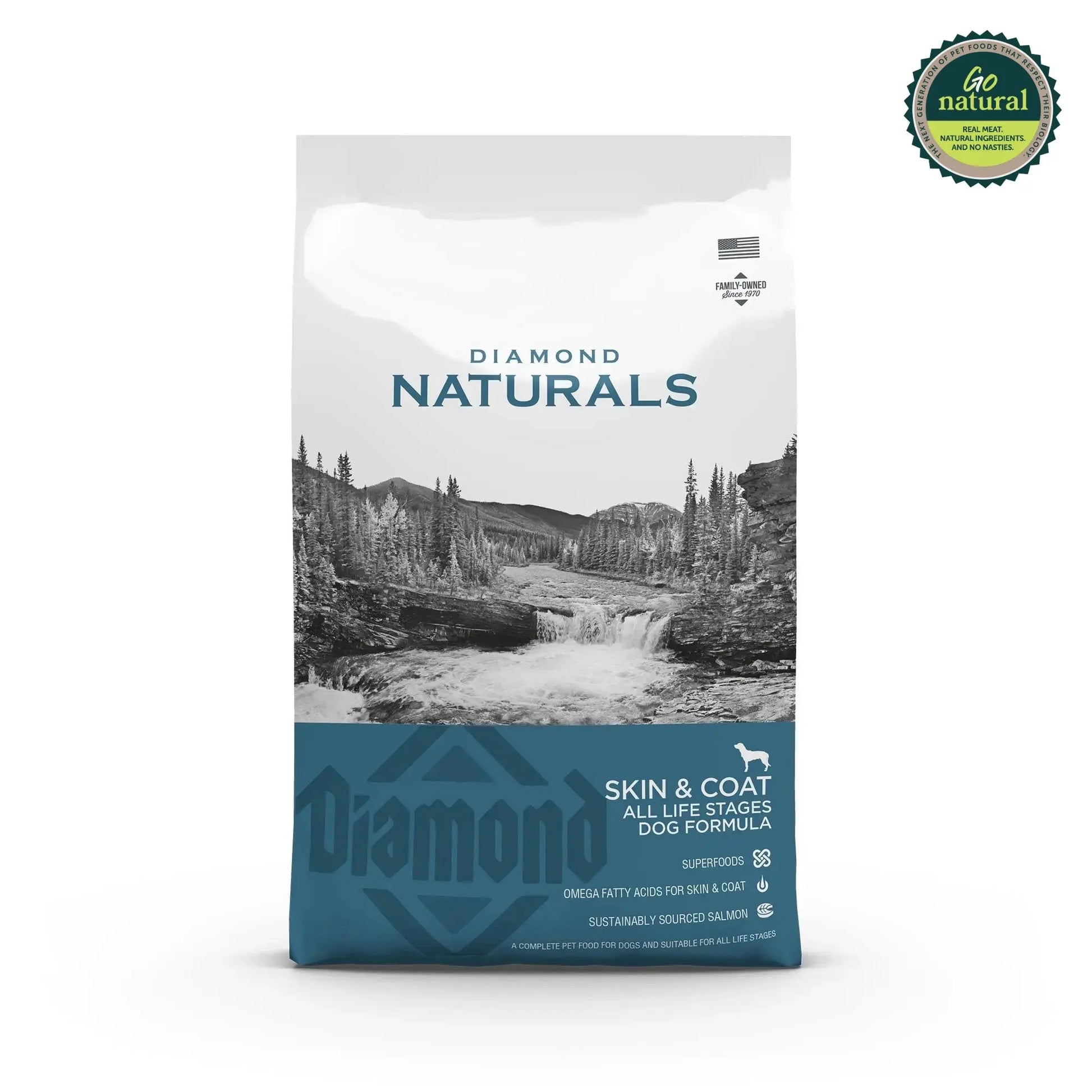 Diamond Naturals Skin and Coat All Life Stages Dog Formula Rich in Salmon & Potato Dry Dog Food   | Canine & Co