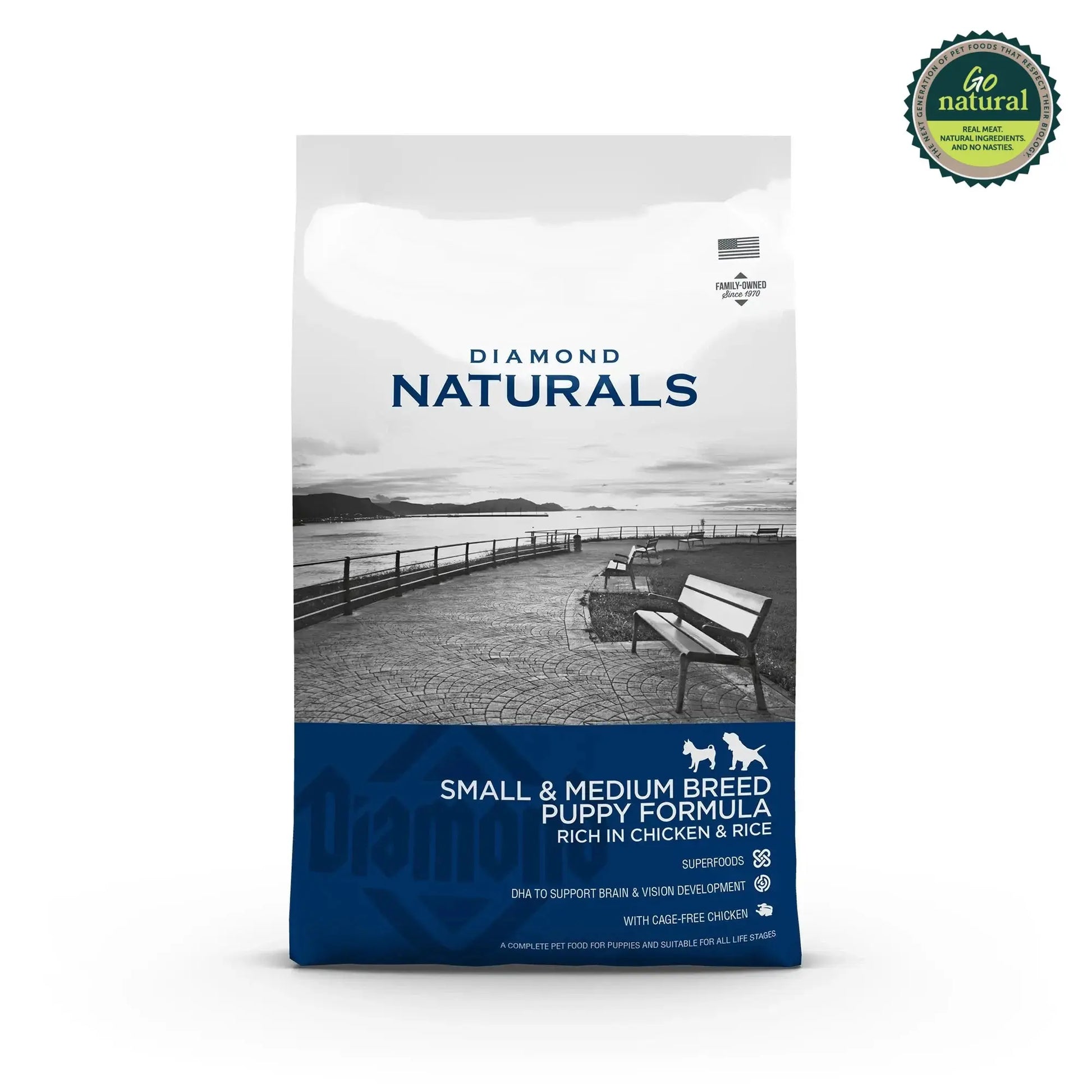 Diamond Naturals Small & Medium Breed Puppy Formula Rich in Chicken & Rice Dry Dog Food   | Canine & Co
