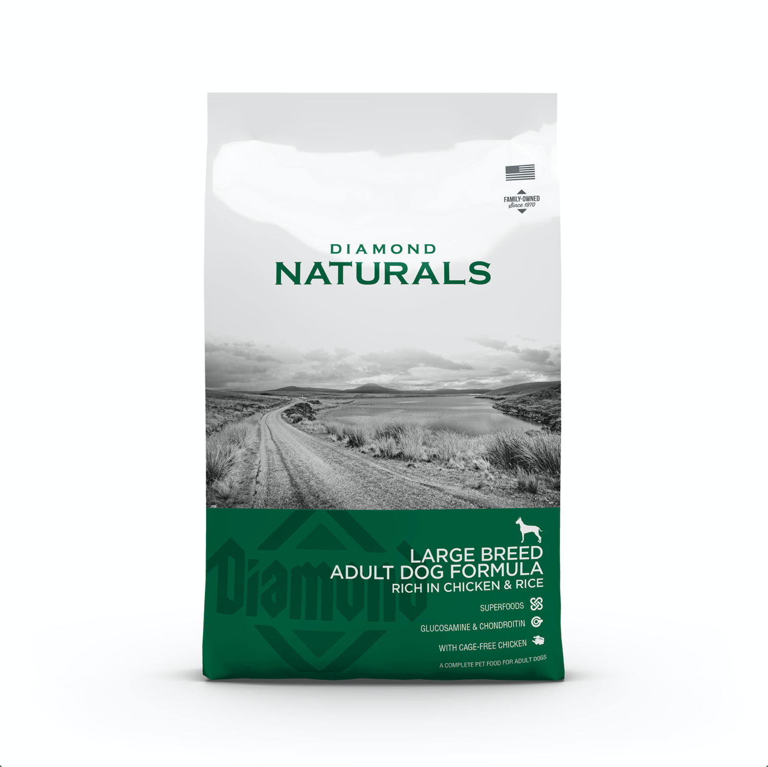 Diamond Naturals Large Breed Adult Dog Formula - Rich in Chicken & Rice - product detail image South Africa pets
