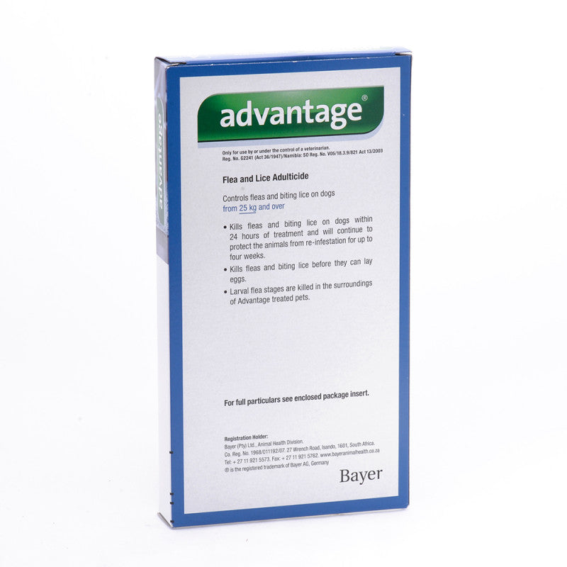 Advantage Dog Flea Treatment- X Large (25kg +)