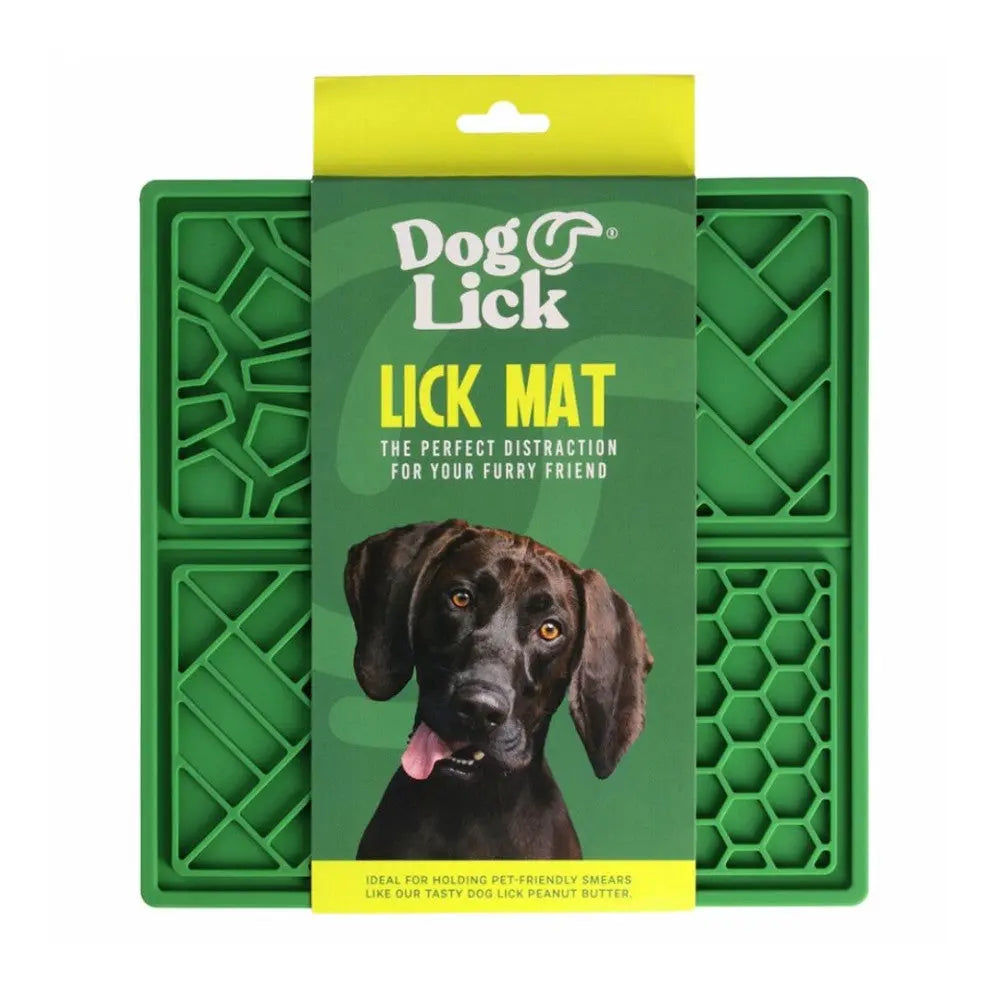 Dog Lick Mat for pets, featuring textured surfaces for holding treats and promoting engagement during mealtime.