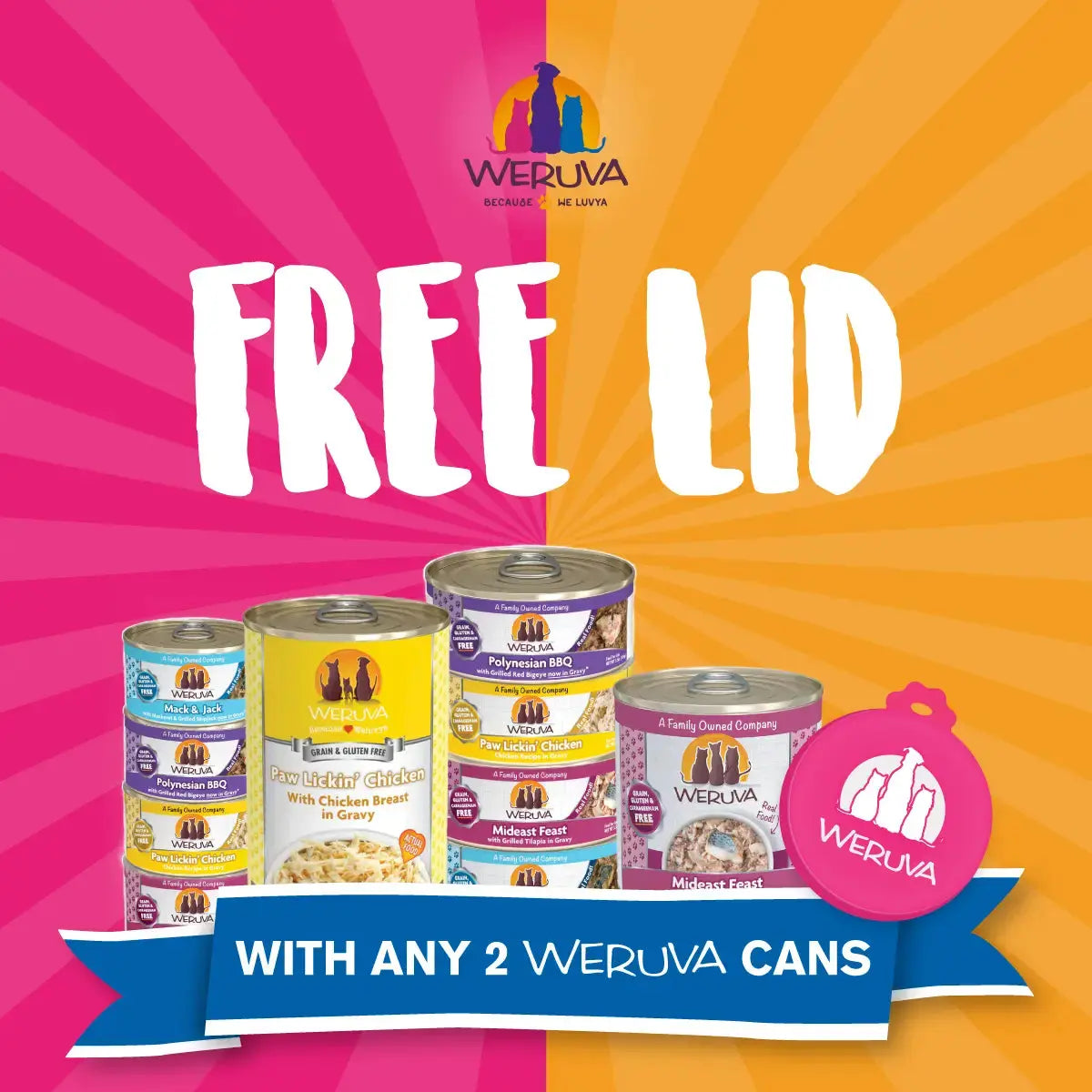 FREE Weruva Lid   | Canine & Co