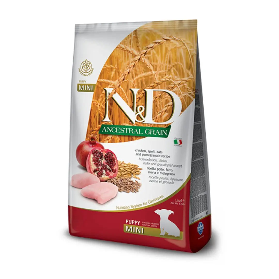 Farmina N&D Ancestral Grain Chicken & Pomegranate Puppy Dog Food   | Canine & Co