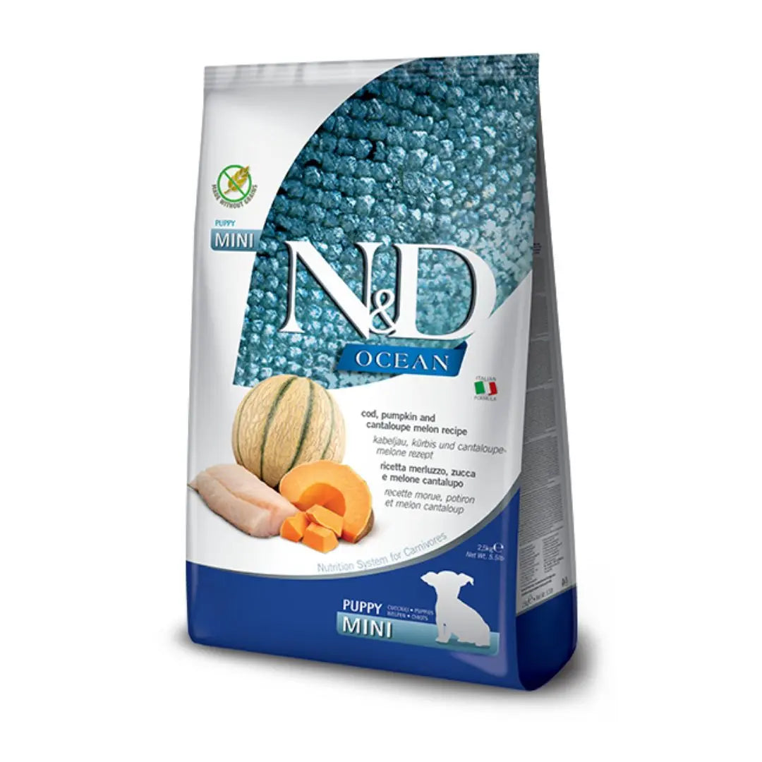 Farmina N&D Ocean Cod, Pumpkin & Cantaloupe Puppy Dog Food   | Canine & Co