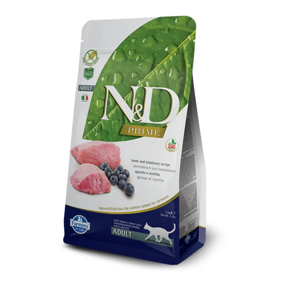 Farmina N&D Prime Lamb & Blueberry Adult Cat Food   | Canine & Co