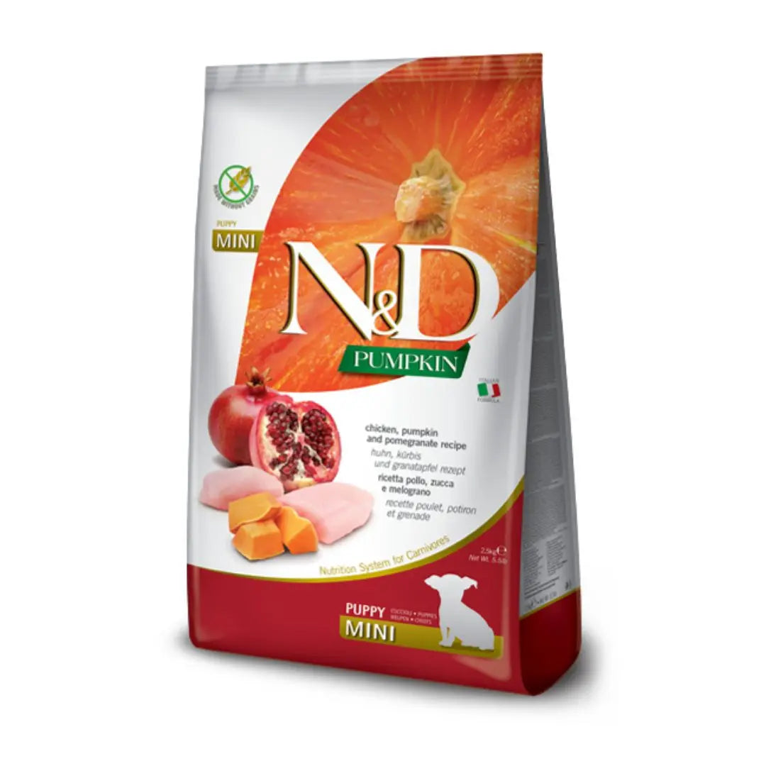 Farmina N&D Pumpkin Chicken, Pumpkin & Pomegranate Puppy Dog Food   | Canine & Co