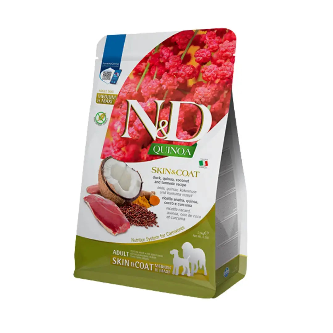 Farmina N&D Quinoa Skin & Coat Duck Adult Dog Food   | Canine & Co