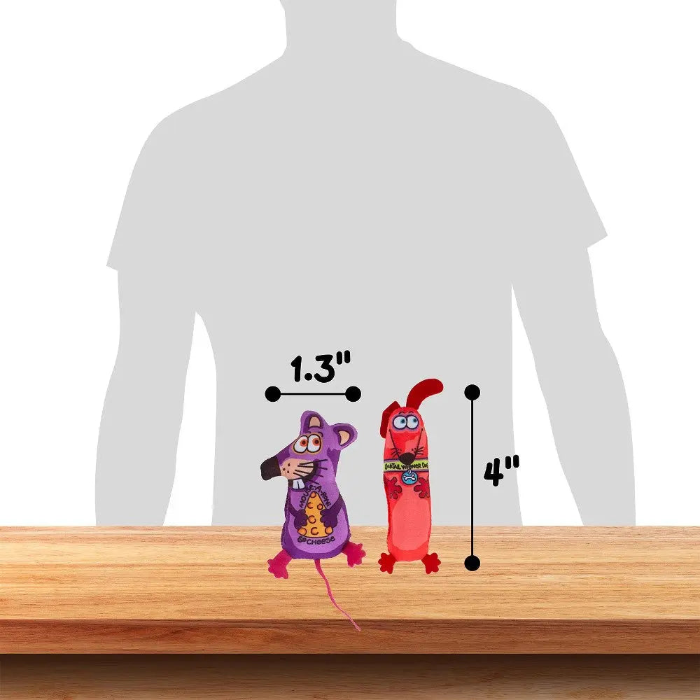 Colorful plush dog toys in fun shapes, perfect for interactive play and chewing.