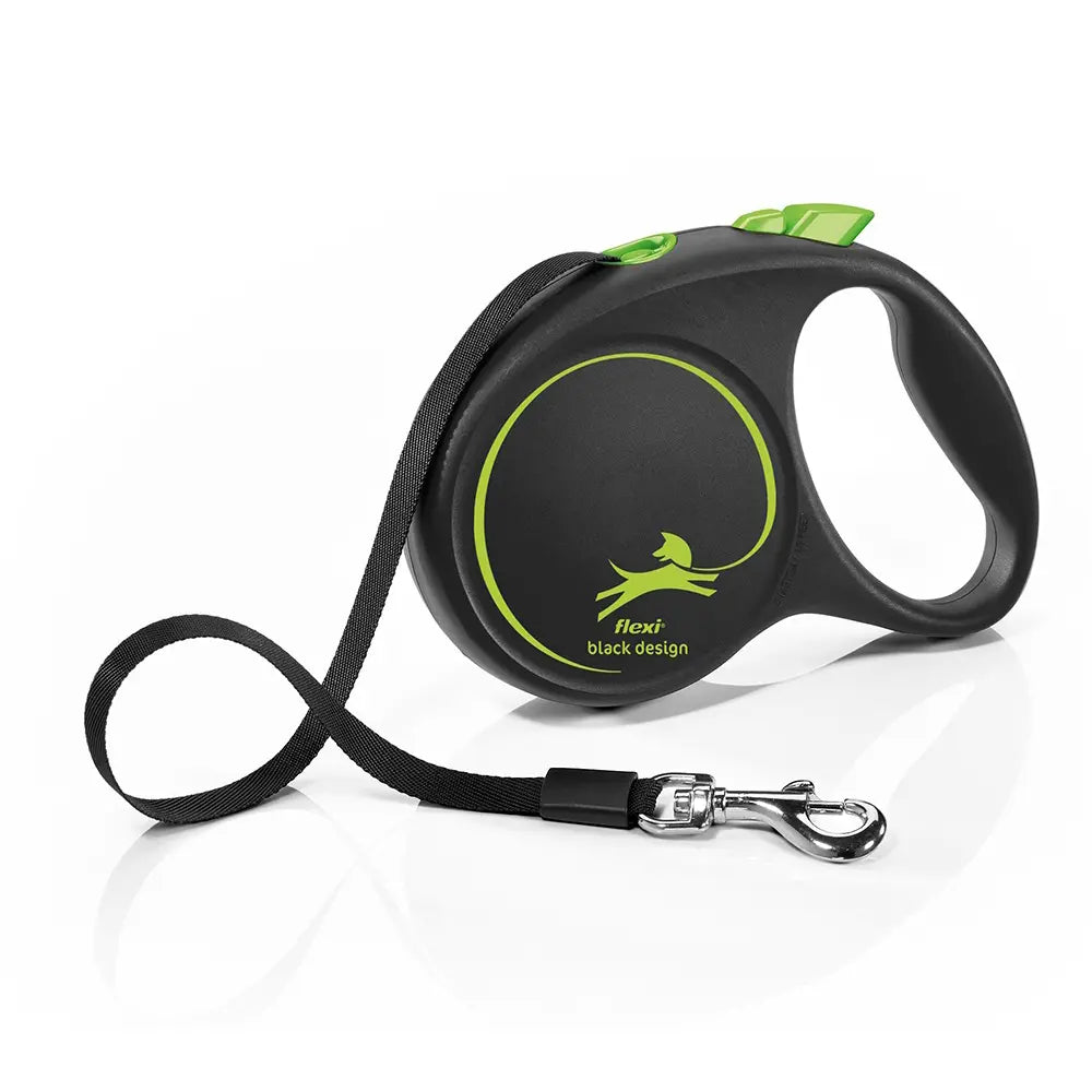 Flexi Black Design Tape 5m  Medium / Black / Green | Canine & Co