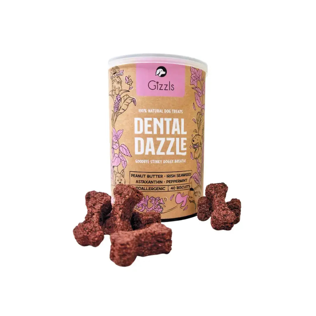 Gizzls Botanicals Dental Dazzle Dog Biscuit Treats   | Canine & Co