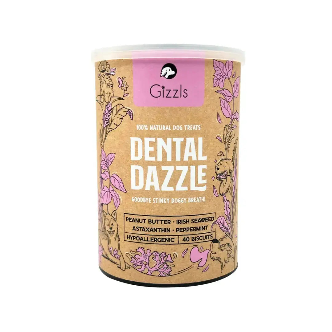 Gizzls Botanicals Dental Dazzle Dog Biscuit Treats   | Canine & Co