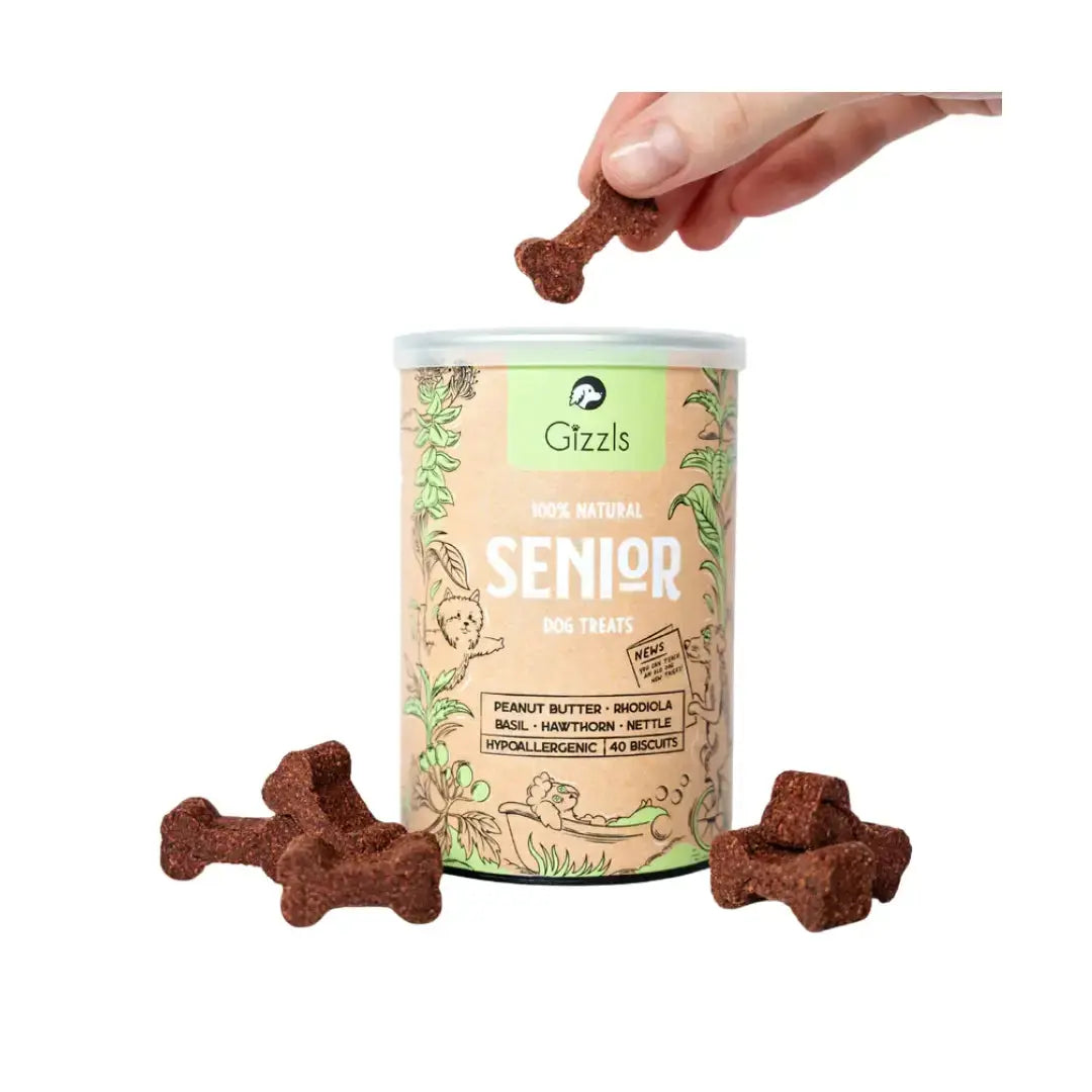 Gizzls Botanicals Senior Dog Biscuit Treats   | Canine & Co