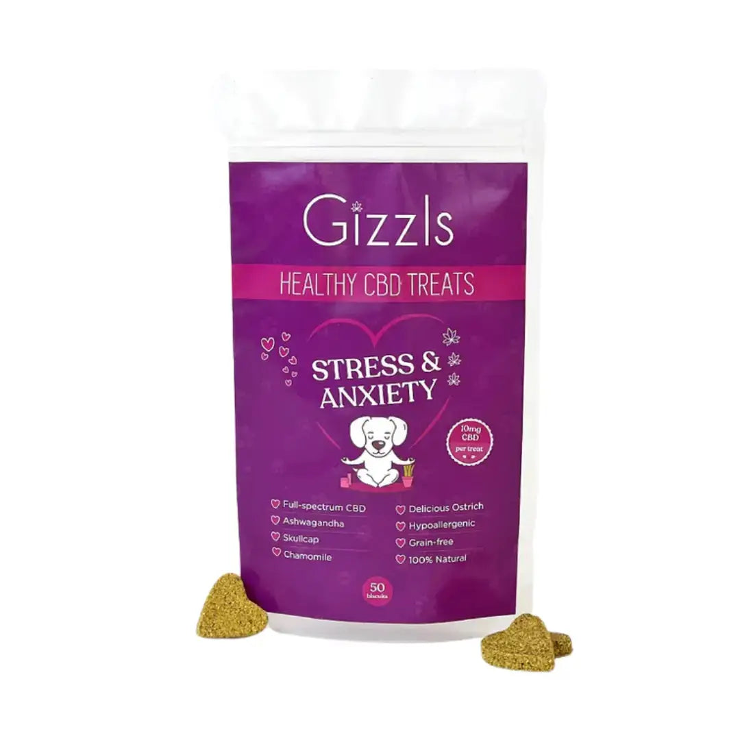 Gizzls Large Dog Stress & Anxiety CBD Dog Treats   | Canine & Co