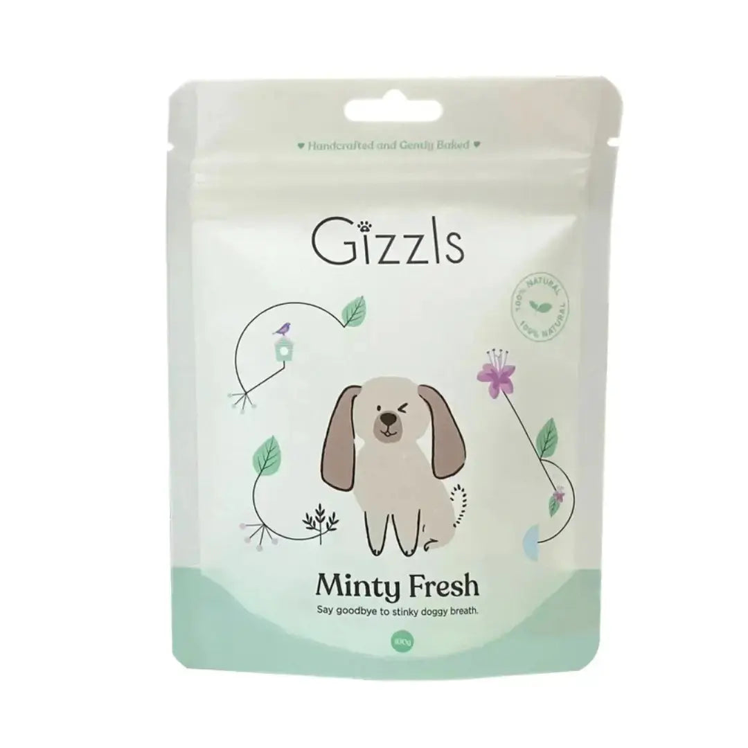 Gizzls Minty Fresh Dog Dental Treats   | Canine & Co