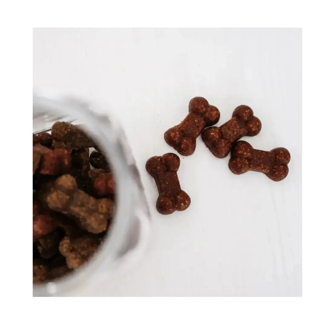Gizzls Peanut Pap en Vleis Soft Bites Dog Treats   | Canine & Co