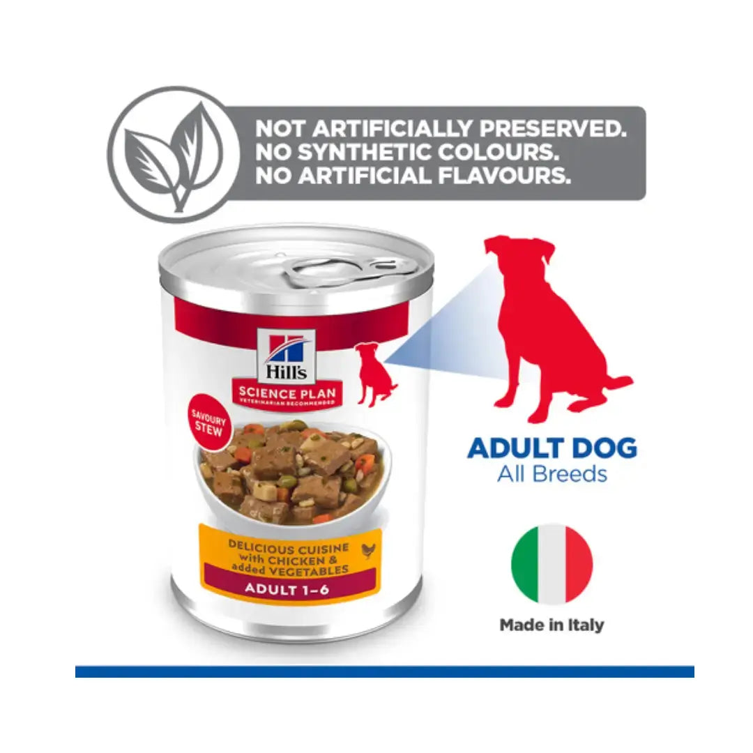 Hill’s Science Plan Adult Chicken & Carrot Stew Wet Dog Food   | Canine & Co