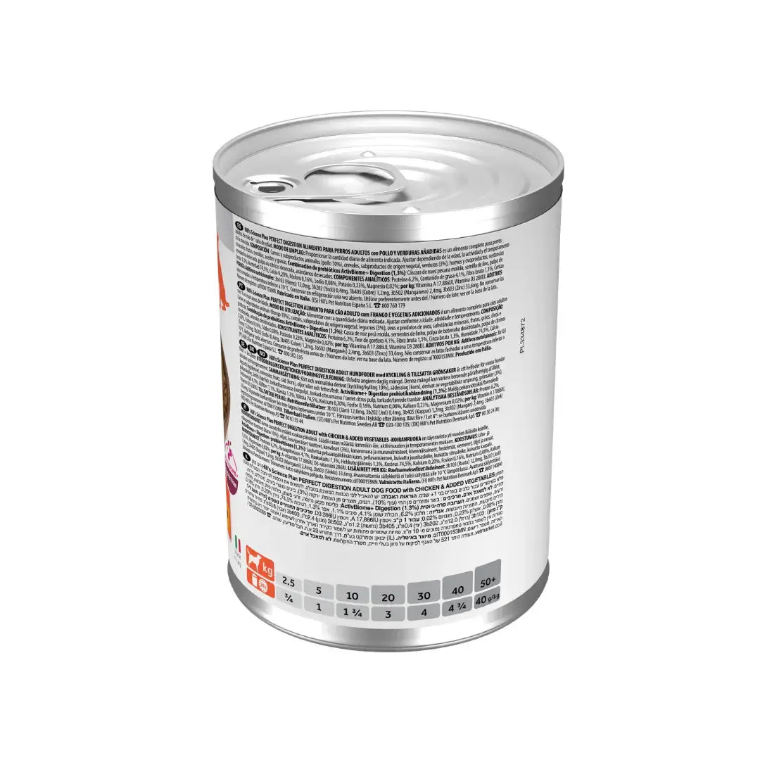 Hill’s Science Plan Adult Perfect Digestion Chicken Canned Dog Food   | Canine & Co