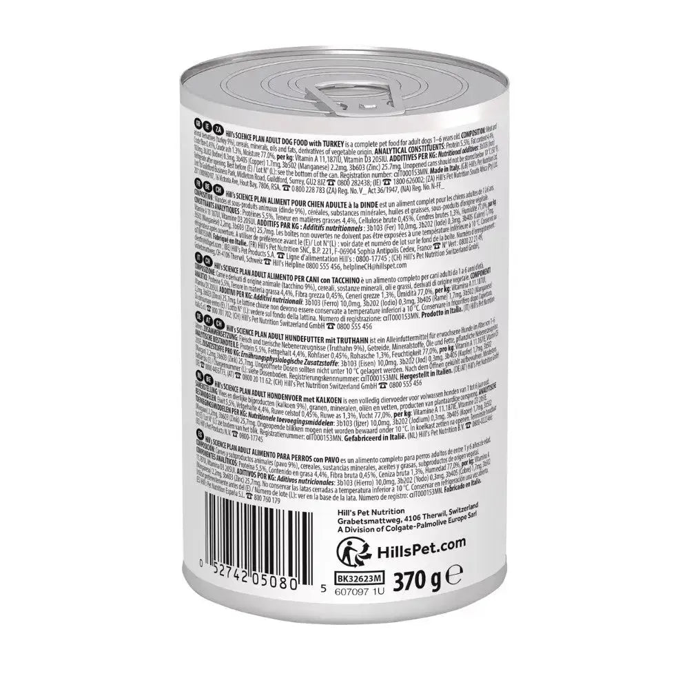 Hill's Science Plan Adult Turkey Wet Dog Food 370g – Canine & Co