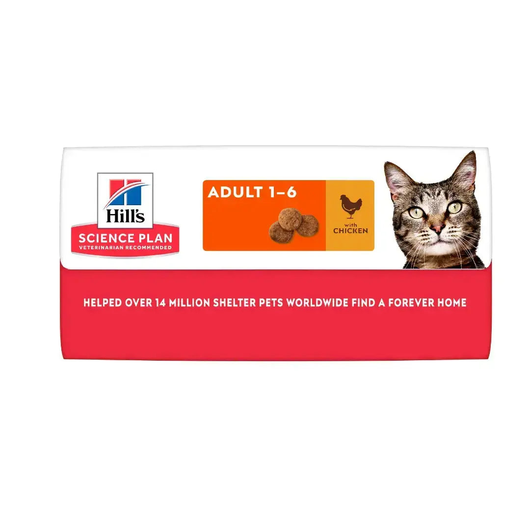 Hill's Science Plan Feline Adult Chicken Dry Cat Food   | Canine & Co