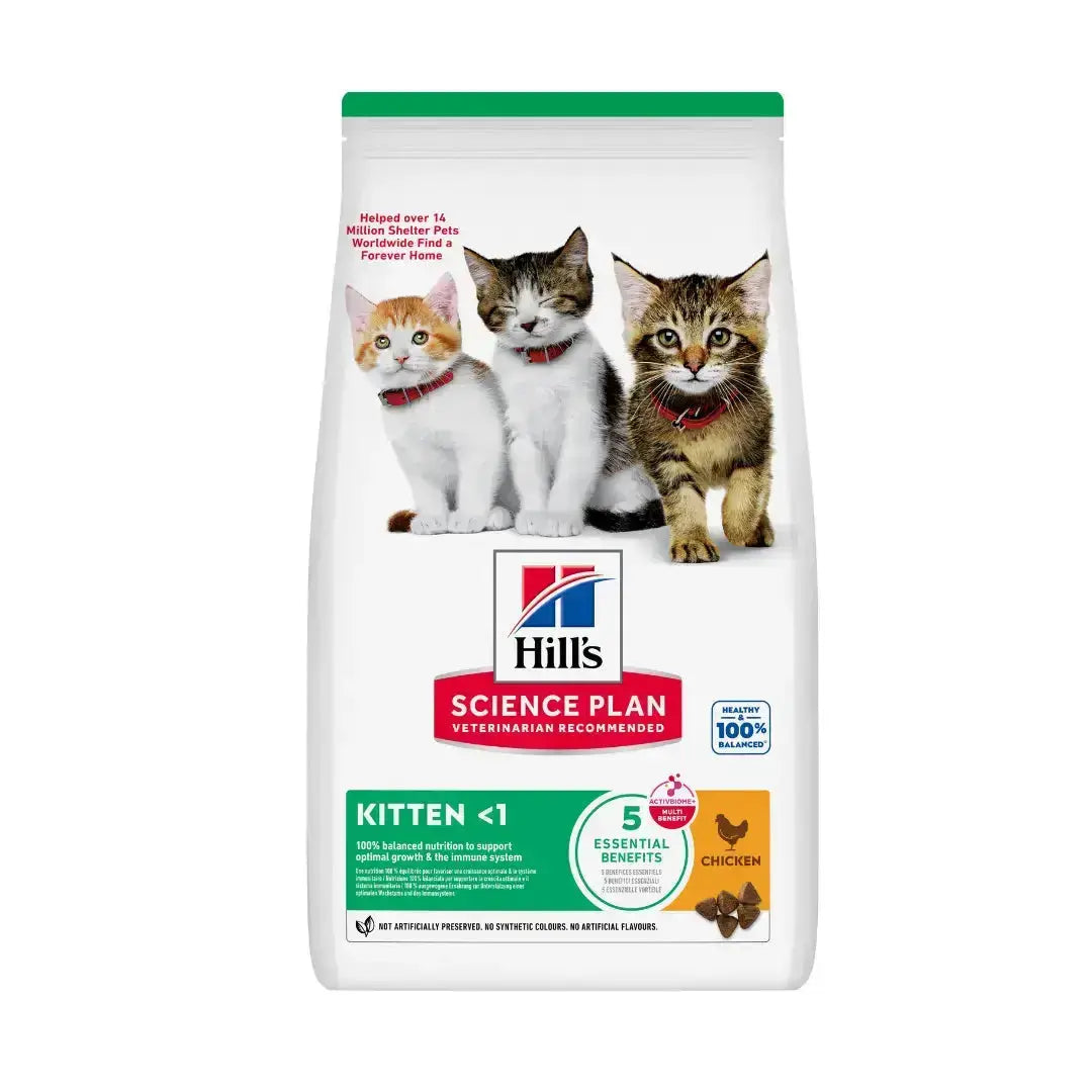 Hill's Science Plan Feline Kitten Chicken Dry Cat Food   | Canine & Co