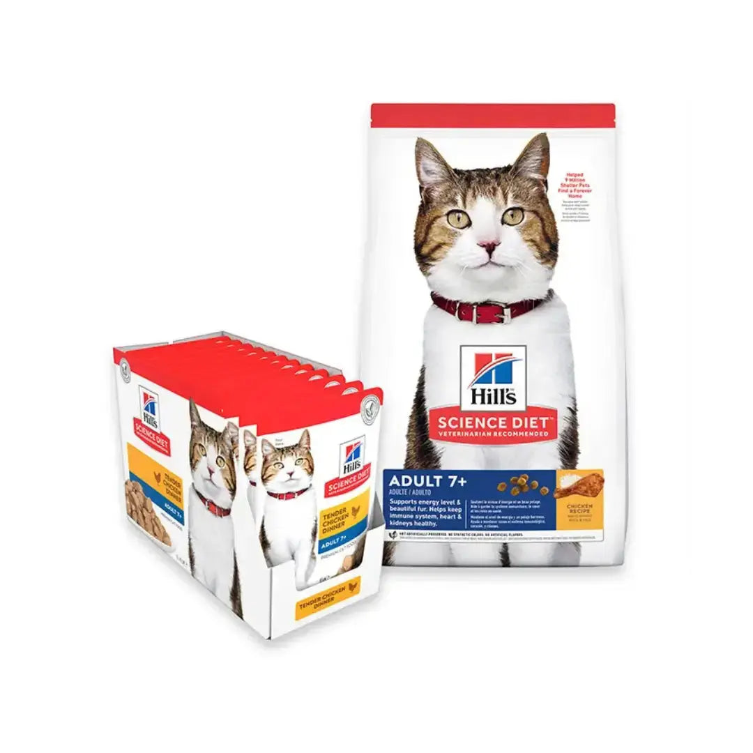 Hill's Science Plan Feline Mature Adult Chicken Dry Cat Food   | Canine & Co