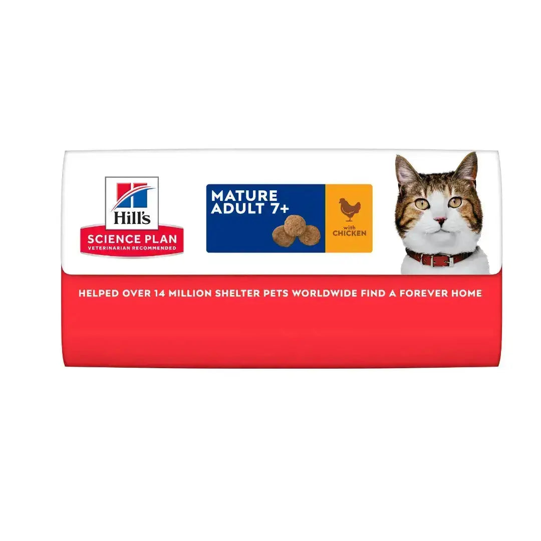 Hill's Science Plan Feline Mature Adult Chicken Dry Cat Food   | Canine & Co