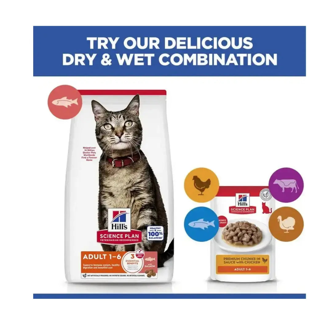 Hill's Science Plan Feline Adult Dry Cat Food   | Canine & Co