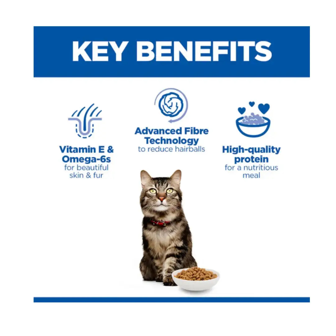 Hill's Science Plan Hairball & Perfect Coat Dry Cat Food   | Canine & Co